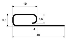 Чертеж Планка финишная